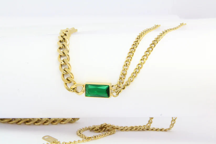 Collier Bold Emerald - 18 carats