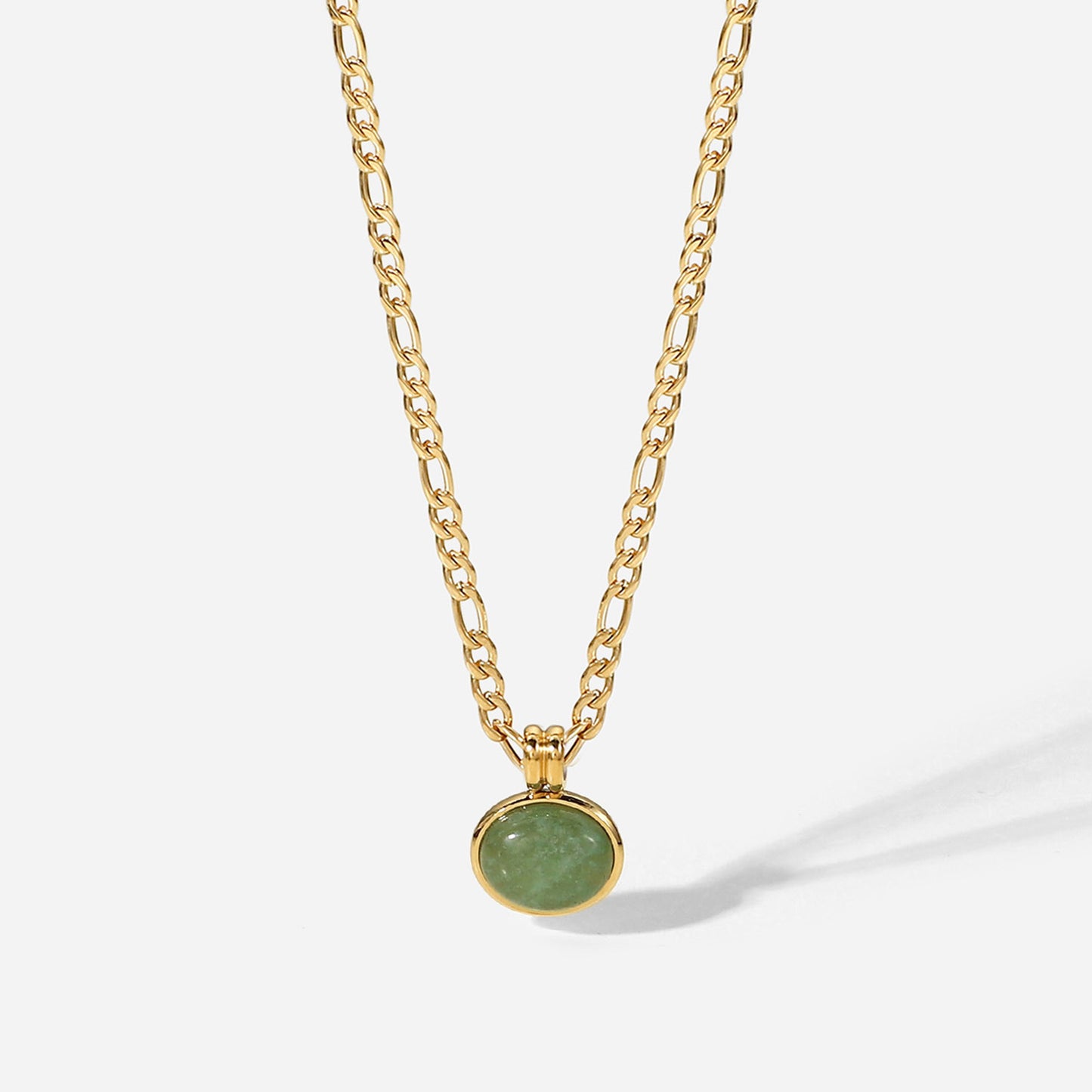 Collier Agathe plaque or 14k