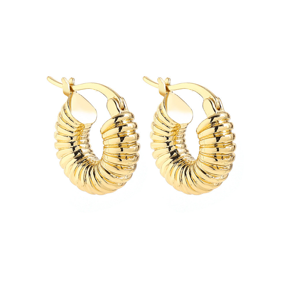 Trio Boucles d'oreilles "Arabian Night " plaqué or 18 carats