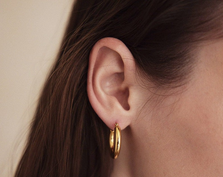 Retro Solid Multi-Size Creoles Doré