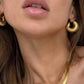 Boucles d'oreilles Escargot plaqué or 18 carats