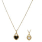 Collection Colliers+ Boucles d'oreilles à double face "Amore"