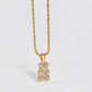 Collier Gummy Bear plaqué or 18k Swarovski