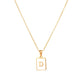 Collier à Initiales White Shell 18K