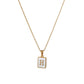 Collier à Initiales White Shell 18K