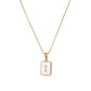 Collier à Initiales White Shell 18K
