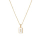 Collier à Initiales White Shell 18K