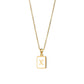 Collier à Initiales White Shell 18K