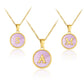 Collier Pink Shell Aria à Initiales | 26 Lettres