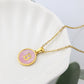 Collier Pink Shell Aria à Initiales | 26 Lettres