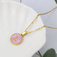 Collier Pink Shell Aria à Initiales | 26 Lettres