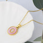 Collier Pink Shell Aria à Initiales | 26 Lettres