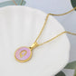 Collier Pink Shell Aria à Initiales | 26 Lettres