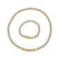 Collier et bracelet Red Carpet plaqué or 18 carats