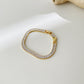 Collier et bracelet Red Carpet plaqué or 18 carats