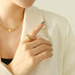 Chaine de Clavicule Cubaine Heart 18k