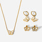 Collection Shell Butterfly - Collier et boucles d'oreilles
