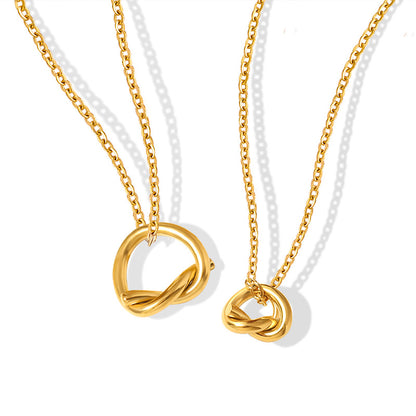 Collier à nœud infinity 18 carats