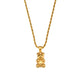 Collier Gummy Bear plaqué or 18k Swarovski