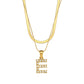 Collier " Say my Name " Double chaine à pendentif initiale