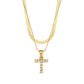 Collier " Say my Name " Double chaine à pendentif initiale